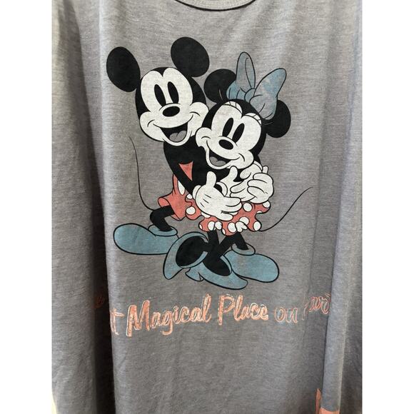 Disney Parks NWT Gray Mickey Minnie Tank Top | L - Picture 3 of 6
